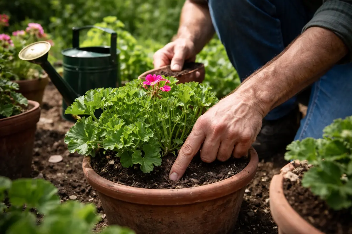 why are my geraniums not flowering avoid overwatering to encourage geranium flowers