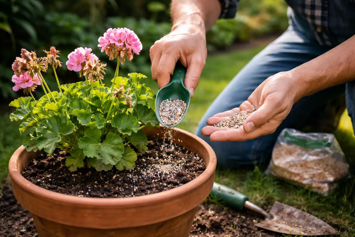 why are my geraniums not flowering after revitalize geraniums with appropriate fertilizer