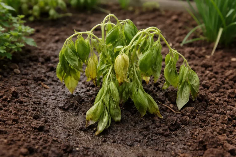 why are my herbs dying after wilting visibly in real garden soil