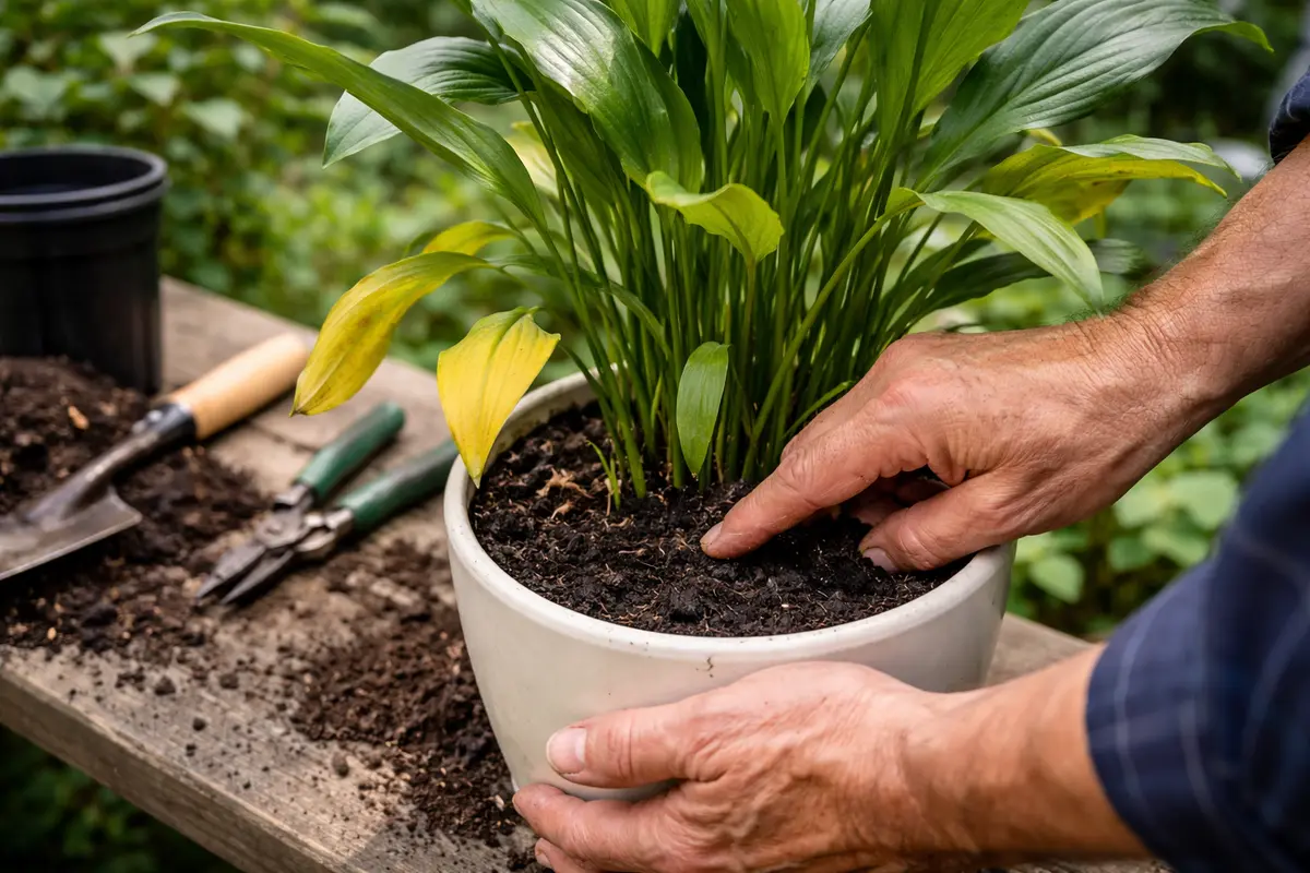 why are my peace lily leaves inspect peace lily soil moisture immediately