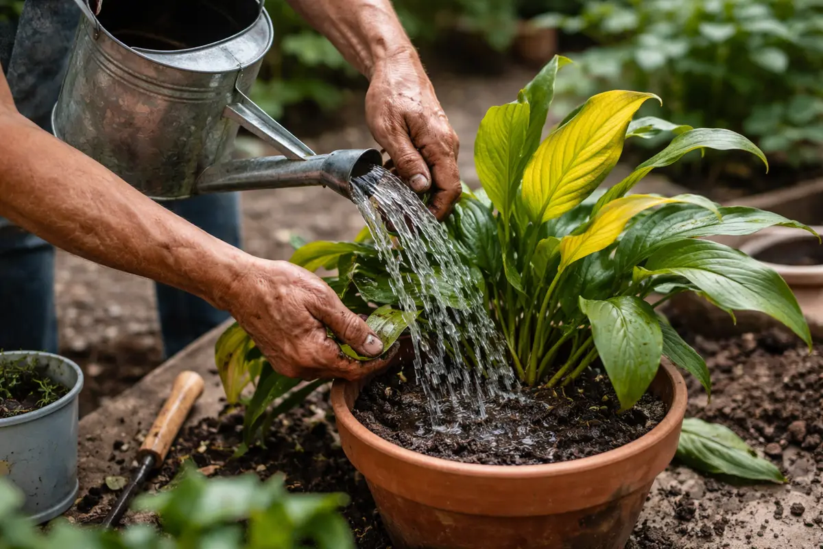 why are my peace lily leaves turning rehydrate peace lily for revitalization