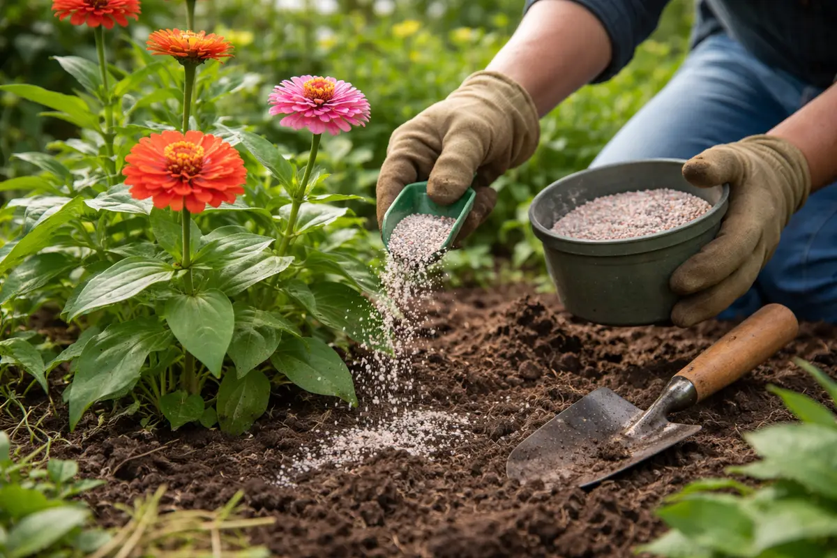 why are my zinnias not blooming after fertilize zinnias to encourage blooming